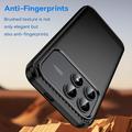 Xiaomi Poco F9 Pro Børstet TPU-deksel - karbonfiber - svart