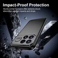 Xiaomi Poco F9 Ultra Børstet TPU-deksel - karbonfiber - svart