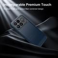 Xiaomi Poco F9 Ultra Børstet TPU-deksel - karbonfiber - blå