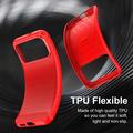 Xiaomi Poco F9 Ultra børstet TPU-deksel - karbonfiber - rød