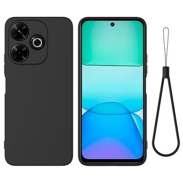 Xiaomi Poco M6 Plus Liquid Silikondeksel - Svart