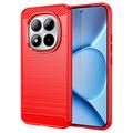 Xiaomi Poco M8 Pro/Redmi Note 15 Pro+ 5G børstet TPU-deksel - karbonfiber