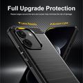 Xiaomi Poco X8 Power Børstet TPU-deksel - karbonfiber - svart