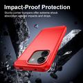 Xiaomi Poco X8 Power børstet TPU-deksel - karbonfiber - rød