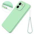 Xiaomi Poco X8 Power Flytende silikon-deksel med håndstropp - Grønn