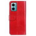 Xiaomi Redmi 10 5G/Note 11E Lommebok-deksel med Magnetisk Lukning - Rød
