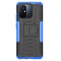 Xiaomi Redmi 12C, Poco C55 Anti-Slip Hybrid-deksel med Stativ - Blå / Svart