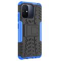 Xiaomi Redmi 12C, Poco C55 Anti-Slip Hybrid-deksel med Stativ - Blå / Svart