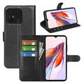 Xiaomi Redmi 12C Lommebok-deksel med Magnetisk Lukning - Svart
