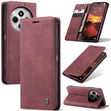 Xiaomi Redmi 14C Caseme 013 Series Lommebok-deksel - Vinrød