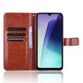 Xiaomi Redmi 14C/14R/Poco C75 Lommebok-deksel med Magnetisk Lukning - brun