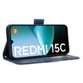 Xiaomi Redmi 15C Kortholder Lommebokveske - blå