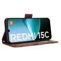 Xiaomi Redmi 15C Kortholder Lommebokveske - brun