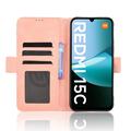 Xiaomi Redmi 15C Kortholder Lommebokveske - Rosa