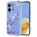 Xiaomi Redmi 15C TPU-deksel med blomstermønster - Lilla