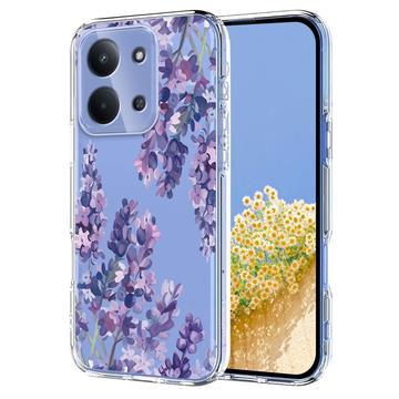 Xiaomi Redmi 15C TPU-deksel med blomstermønster - Blåregn