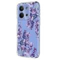 Xiaomi Redmi 15C TPU-deksel med blomstermønster - Blåregn