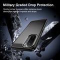 Xiaomi Redmi 15a/R70/R70m Børstet TPU-deksel - karbonfiber