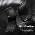 Xiaomi Redmi 15a/R70/R70m Børstet TPU-deksel - karbonfiber