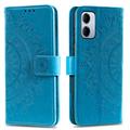 Xiaomi Redmi 15a Mandala Lommebok-deksel med håndleddsstropp - blå