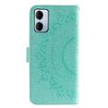 Xiaomi Redmi 15a Mandala Lommebok-deksel med håndleddsstropp - mintgrønn