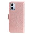 Xiaomi Redmi 15a Mandala Lommebok-deksel med håndleddsstropp - rosa
