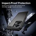Xiaomi Redmi 17 5G/4G Børstet TPU-deksel - karbonfiber - svart