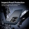Xiaomi Redmi 17 5G/4G Børstet TPU-deksel - karbonfiber - blå