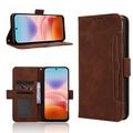 Xiaomi Redmi 17 5G/4G Kortholder Lommebokveske - brun