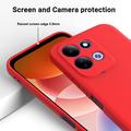 Xiaomi Redmi 17 5G/4G/M100 Flytende silikon-deksel med håndstropp - Rød