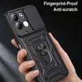 Xiaomi Redmi 17 5G/4G Hybrid-deksel med Roterende Ring med Kameraskjold - Svart
