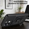 Xiaomi Redmi 17 5G/4G Hybrid-deksel med Roterende Ring med Kameraskjold - Svart