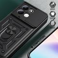 Xiaomi Redmi 17 5G/4G Hybrid-deksel med Roterende Ring med Kameraskjold - Svart