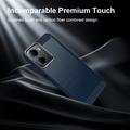 Xiaomi Redmi A7 Pro Børstet TPU-deksel - karbonfiber - blå