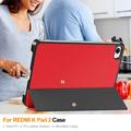 Xiaomi Redmi K Pad 2 Tri-Fold Series Smart Folio-etui - rød