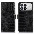 Xiaomi Redmi K100 Pro/Poco F9 Pro Crocodile Series Lommebok-deksel i Lær med RFID