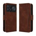 Xiaomi Redmi K100 Pro Max/Poco F9 Ultra Kortholder Lommebokveske - brun