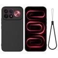 Xiaomi Redmi K100 Pro Max/Poco F9 Ultra Flytende silikon-deksel med håndstropp