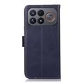 Xiaomi Redmi K100 Pro Max/Poco F9 Ultra lommebokveske i lær med RFID - blå