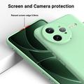 Xiaomi Redmi K80 Pro/Poco F7 Ultra Flytende silikon-deksel med håndstropp - grønn