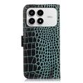 Xiaomi Redmi K90/Poco F8 Pro Crocodile Series Lommebok-deksel i Lær med RFID