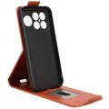 Xiaomi Redmi K90 Pro Max/Poco F8 Ultra vertikalt flip-etui med stativ - Brun