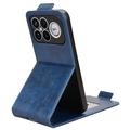 Xiaomi Redmi K90 Pro Max/Poco F8 Ultra vertikalt flip-etui med stativ - mørkeblå