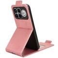 Xiaomi Redmi K90 Pro Max/Poco F8 Ultra vertikalt flip-etui med stativ - Roségull