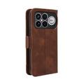 Xiaomi Redmi K90 Pro Max/Poco F8 Ultra Kortholder Lommebokveske - brun