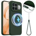 Xiaomi Redmi K90 Pro Max/Poco X8 Ultra Liquid Silikondeksel - MagSafe-kompatibel - Mørkegrønn