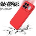 Xiaomi Redmi K90 Pro Max/Poco F8 Ultra Flytende silikon-deksel med håndstropp - rød