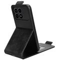 Xiaomi Redmi K90/Poco F8 Pro vertikalt flip-etui med stativ - svart