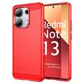 Xiaomi Redmi Note 13 4G Børstet TPU Deksel - Karbonfiber