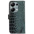 Xiaomi Redmi Note 13 Pro 4G/Poco M6 Pro Crocodile Series Lommebok-deksel i Lær med RFID